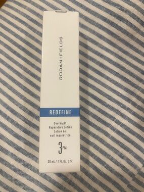 Rodan + Fields Redefine Overnight Reparative Lotion - White and Blue